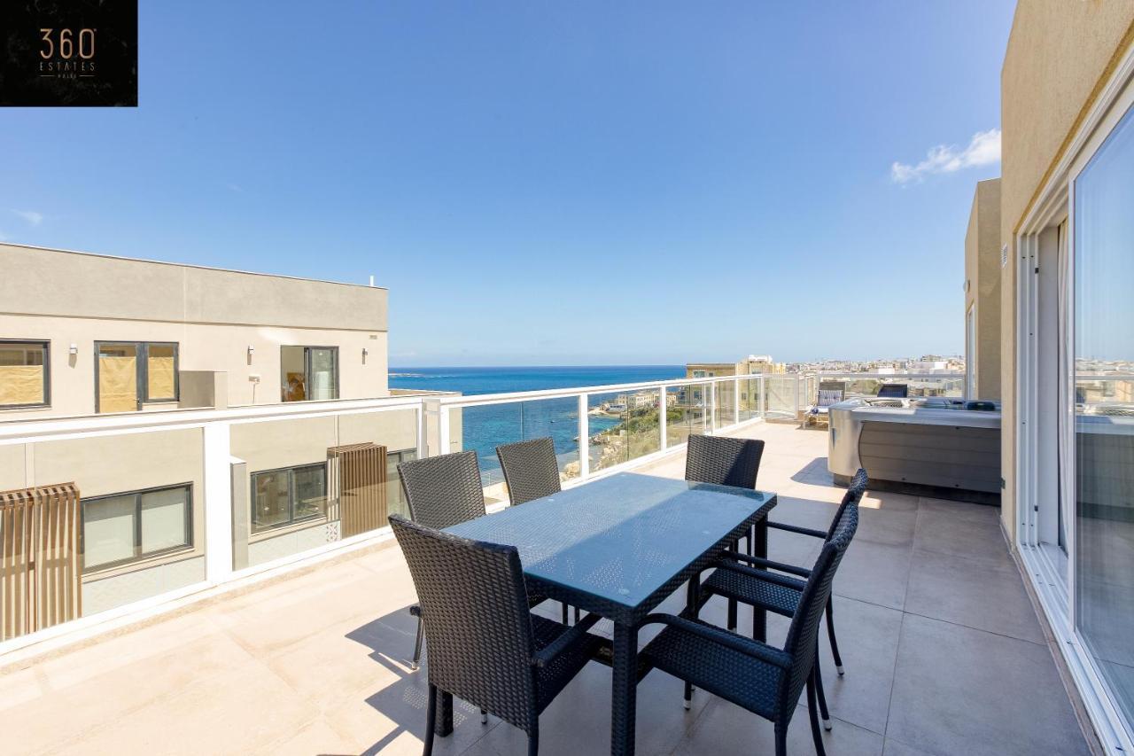 Apartament Lux Sea Front Penthouse With Breathtaking Views In St Pauls By 360 Estates San Pawl il-Baħar Zewnętrze zdjęcie
