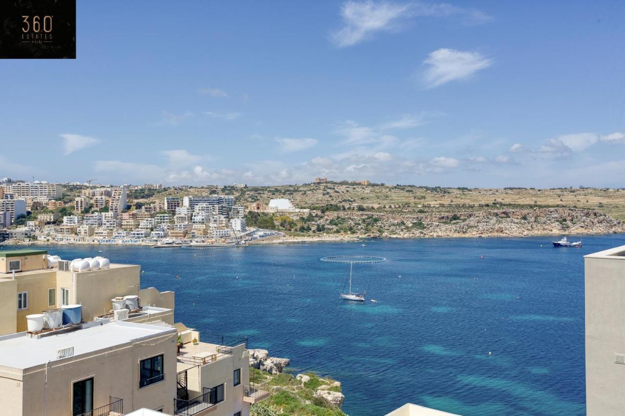 Apartament Lux Sea Front Penthouse With Breathtaking Views In St Pauls By 360 Estates San Pawl il-Baħar Zewnętrze zdjęcie